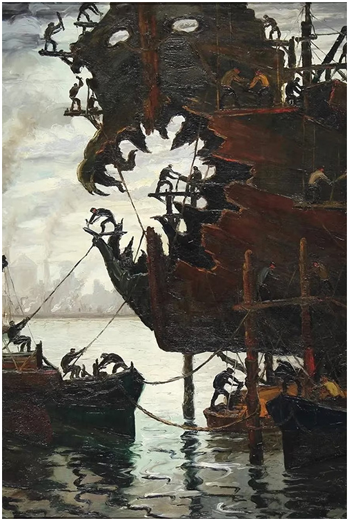 Despues de la explosion de Benito Quinquela